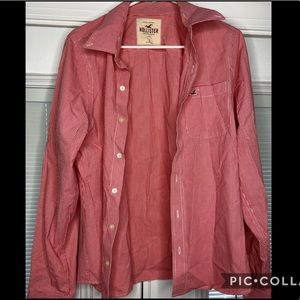 Hollister long sleeve button down Size L Like New